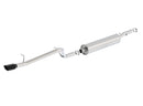 Borla 12-16 Jeep Wrangler V6 4WD Dirt Sport Cat-Back 2.5in Single Square Rolled Angle Cut Rear