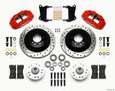 Wilwood Narrow Superlite 6R Front Hub & 1PC Rtr Kit 12.88in Drilled -Red 67-69 Camaro 64-72 Nova