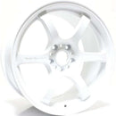 Gram Lights 57DR 18x9.5 +38 5x100 Ceramic Pearl Wheel (Min Order Qty 20)