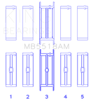 King Engine Bearings AMC/Jeep 390 & 401 Crankshaft Main Bearing Set - Size STD