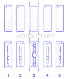 King GM Vortec/LS-Series Gen III/IV Crankshaft Main Bearing Set (Set of 10) - Size +.020mm