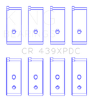 King Engine Bearings Honda 4 B18A1/B18B1 Connecting Rod Bearing Set - Size STD