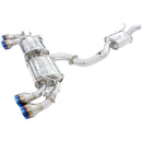 Invidia 2022+ Volkswagen Golf R MK8 76mm R400 Valved Cat Back Exhaust Rolled TI Tips