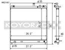 Koyo 04-13 Nissan Titan/Armada/QX56 5.6L V8 (Req. Trans Cooler) Radiator