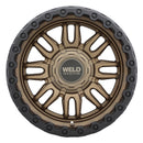 Weld Off-Road Swift 17x9in - 5x114.3 / 5x127 BP - ET-12 - 78.1mm CB- Satin Bronze Wheel & Black Ring