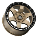 Weld Off-Road Ridge 20x9 - 8x170 BP - ET0 - 125.1mm CB - Satin Bronze Wheel (Black Ring)