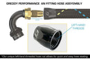 GReddy AN10 90 Degree Swivel Hose End - Black/Gold Anodized