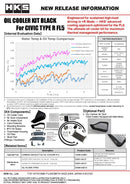 HKS 2023+ Honda Civic Type R FL5 S Type Oil Cooler Kit - Black