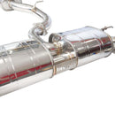 Invidia 2022+ Volkswagen Golf R MK8 76mm R400 Valved Cat Back Exhaust Rolled TI Tips