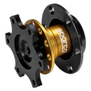 Sparco 6-Bolt Steering Wheel Quick Release - Gold