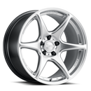 Kansei K11S Tandem 18x10.5in / 5x114.3 BP / 12mm Offset / 73.1mm Bore - Hyper Silver Wheel
