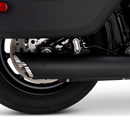 Vance & Hines 2025+ HD Softail Twin Slash 4in Round Black Slip-On Exhaust