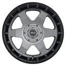 Weld Off-Road Ridge 20x9 - 8x170 BP - ET0 - 125.1mm CB - Satin Gunmetal Wheel (Black Ring)