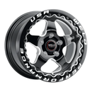 Weld S904 15x10 Ventura Beadlock 5x120 ET45 BS7.25 Gloss BLK MIL DIA 78.1