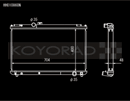 Koyo 96-00 Toyota Chaser JZX100 2.5L Inline 6 Turbo w/ Manual Trans Radiator