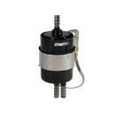 DeatschWerks 10 Micron 3/8in Barb Fuel Filter Regulator w/ Stainless Steel Body - Black