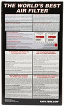 K&N Universal Chrome Round Tapered Air Filter 3in FlangeID / 6in Base OD / 4.5in Top OD / 8in Height