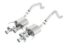Borla 15 Chevy Corvette C7 ZO6 6.2L w/o AFM w/ NPP ATAK Quad RD RL AC Tips Center Rear Exit Exhaust