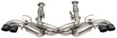 Corsa 20-25 Corvette C8 3in Valved Cat-Back 4.5in Blk Quad Tips Fits Factory Perf Exhaust DeletesAFM
