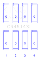 King Engine Bearings Toyota 1AZFE/2AZFE Rod Bearing Set - Size STD