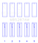 King Engine Bearings Toyota 1ZZ-FE Main Bearing Set - Size STD