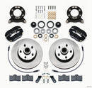 Wilwood Forged Dynalite-M Front Kit 11.30in 1 PC Rotor&Hub 1970-1973 Mustang Disc & Drum Spindle
