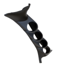 Autometer 99-07 Ford Super Duty Black 52mm Quad Pillar Pod