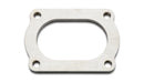 Vibrant T304 SS 4 Bolt Flange for 3in O.D. Oval tubing