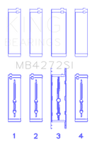 King Engine Bearings Holden Alloytec 175/190 Crankshaft Main Bearing Set