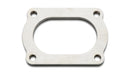 Vibrant T304 SS 4 Bolt Flange for 3in O.D. Oval tubing