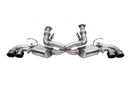 Corsa 20-25 Corvette C8 3in Valved Cat-Back 4.5in Blk Quad Tips Fits Factory Perf Exhaust DeletesAFM