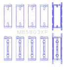 King Engine Bearings BMW S65B40A Crankshaft Main Bearings Set of 5