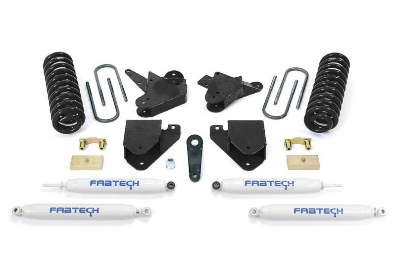 Fabtech 05-07 Ford F250 2WD V10 & Diesel 6in Basic Sys w/Perf Shks
