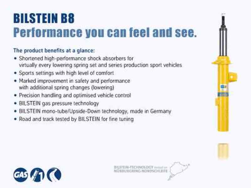 Bilstein B8 Performance Plus 12-14 BMW 328I / 13-15 320I Rear Monotube Shock