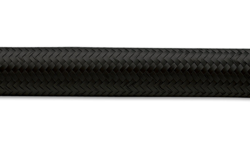 Vibrant -16 AN Black Nylon Braided Flex Hose (20 foot roll)