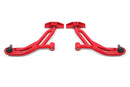 BMR Suspension 05-14 Ford Mustang Lower A-Arms - Red - Non-Adjustable