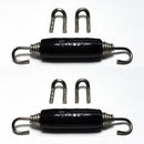 Stainless Bros Spring Tab Kit - 5 Pack SS304 (5 Springs 10 Hooks and 5 Black Silicone Sleeves)