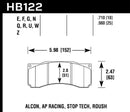 Hawk Stoptech ST-60 Caliper DTC-70 Race Brake Pads