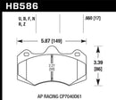 Hawk AP Racing CP7040 Performance Ceramic Street Brake Pads