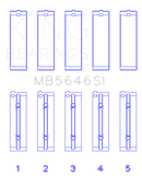 King Engine Bearings Toyota 1AZFE/2AZFE Main Bearing Set