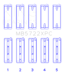 King Engine Bearings 2007+ Mitsubishi 4B11T EVO X Coated Performance Main Bearing Set - Size STD