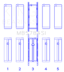 King Engine Bearings BMW N20B20 Main Bearing Set - Size +0.50mm