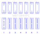 King Engine Bearings Toyota 2JZGE/2JZGTE 24V 3.0L pMaxKote Performance Main Bearing Set - Size STDX