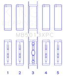 King Engine Bearings Chevy LS1/LS2/LS6 Performance Main Bearing Set w/ pMaxKote - Size STD