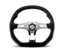Momo Trek RSteering Wheel - Trek R/350 mm mmeter -  Black AirLeather/Brshd Al Spokes